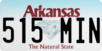 AR license plate 515MIN