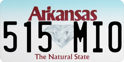 AR license plate 515MIO