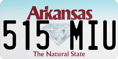 AR license plate 515MIU