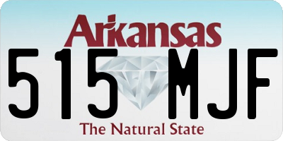 AR license plate 515MJF