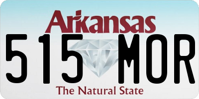 AR license plate 515MOR