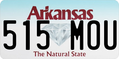 AR license plate 515MOU