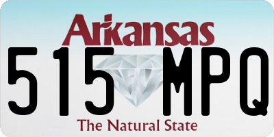 AR license plate 515MPQ