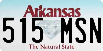 AR license plate 515MSN