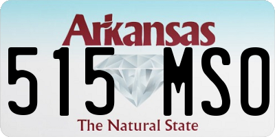 AR license plate 515MSO