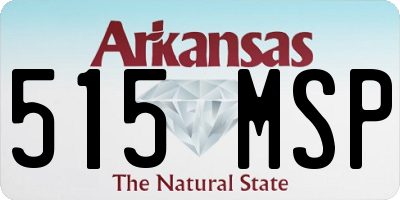 AR license plate 515MSP