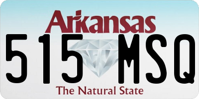 AR license plate 515MSQ