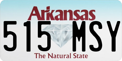 AR license plate 515MSY