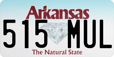 AR license plate 515MUL