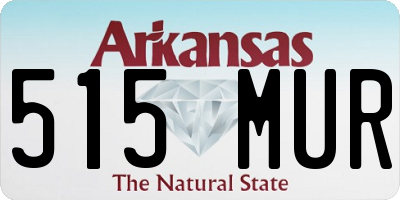 AR license plate 515MUR