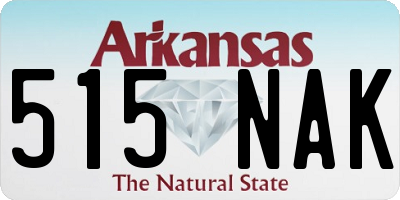 AR license plate 515NAK