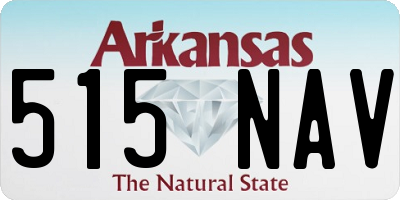 AR license plate 515NAV