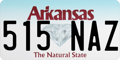 AR license plate 515NAZ