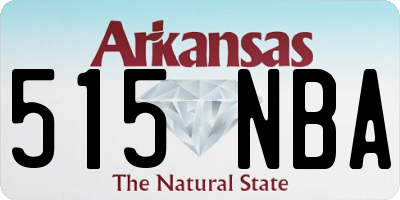 AR license plate 515NBA