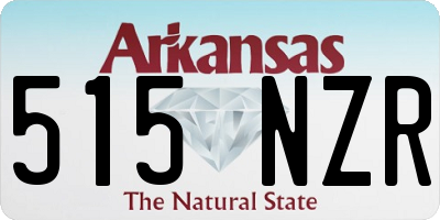 AR license plate 515NZR