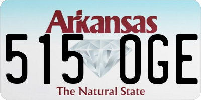 AR license plate 515OGE