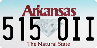 AR license plate 515OII