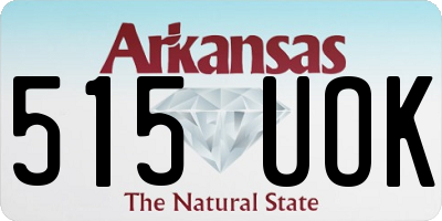 AR license plate 515UOK