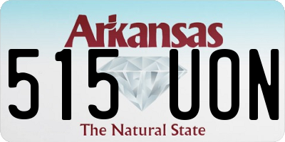 AR license plate 515UON
