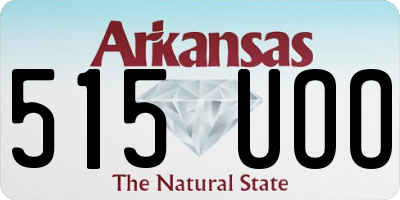 AR license plate 515UOO