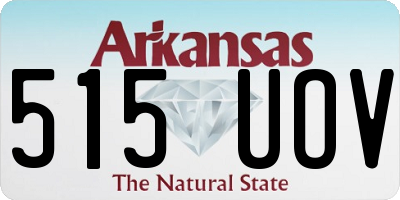 AR license plate 515UOV