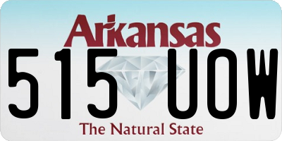 AR license plate 515UOW