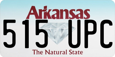 AR license plate 515UPC