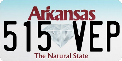 AR license plate 515VEP