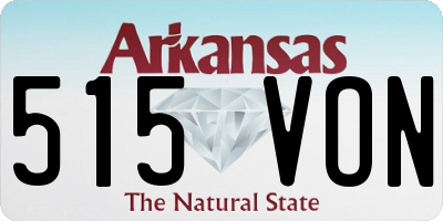 AR license plate 515VON