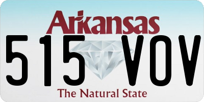AR license plate 515VOV