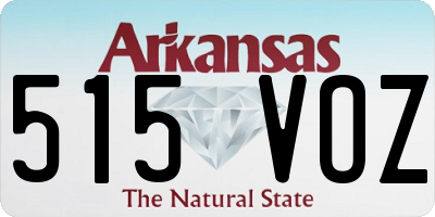 AR license plate 515VOZ