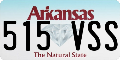 AR license plate 515VSS