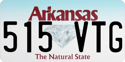 AR license plate 515VTG