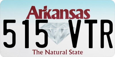 AR license plate 515VTR