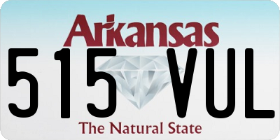 AR license plate 515VUL