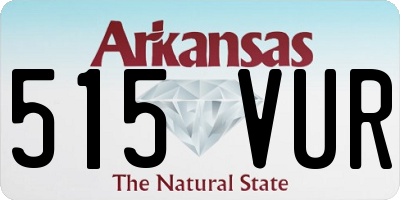 AR license plate 515VUR