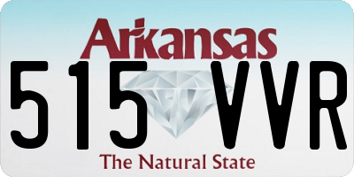 AR license plate 515VVR