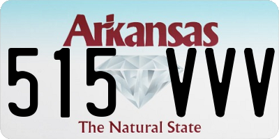 AR license plate 515VVV