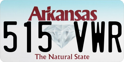 AR license plate 515VWR