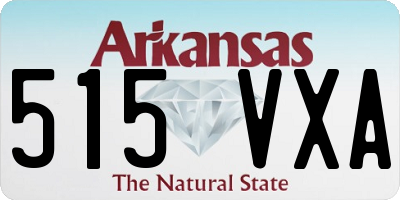 AR license plate 515VXA