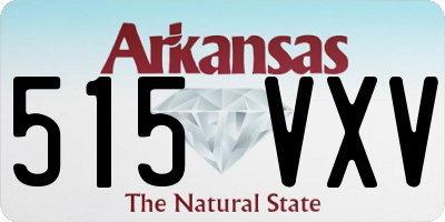 AR license plate 515VXV
