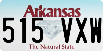 AR license plate 515VXW