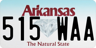AR license plate 515WAA