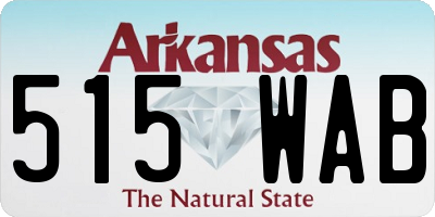AR license plate 515WAB