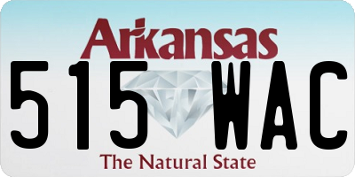 AR license plate 515WAC