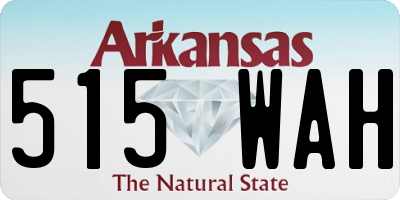 AR license plate 515WAH