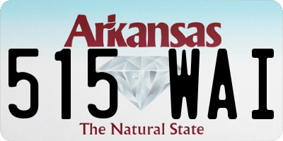 AR license plate 515WAI
