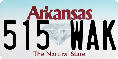 AR license plate 515WAK