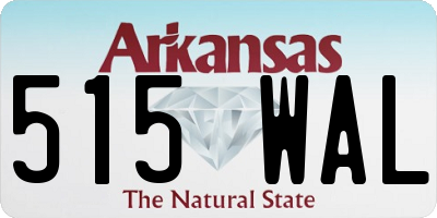AR license plate 515WAL