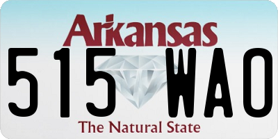 AR license plate 515WAO